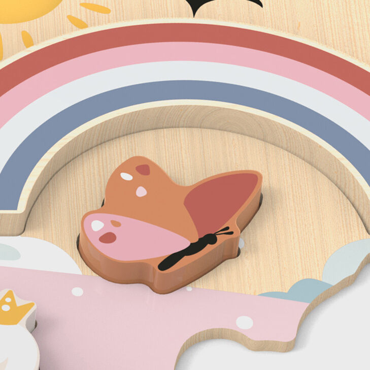Unicorn Chunky Puzzle Spotty Dot Toys