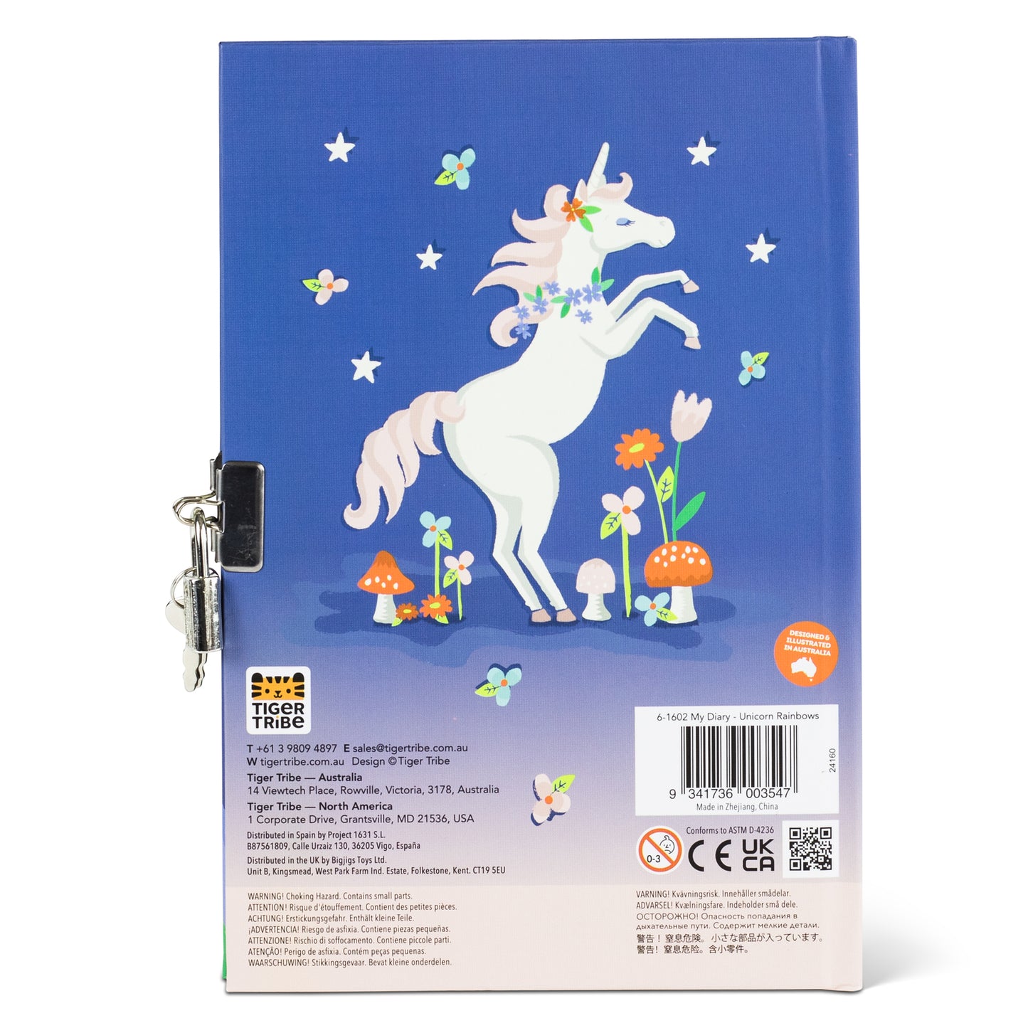 Unicorn Lockable Diary Spotty Dot Toys