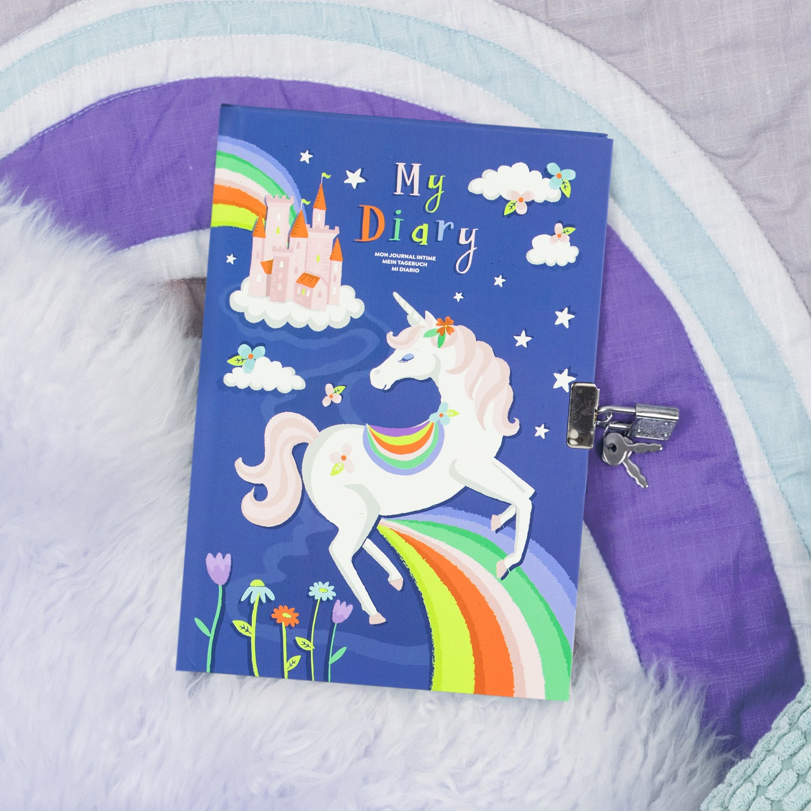 Unicorn Lockable Diary Spotty Dot Toys
