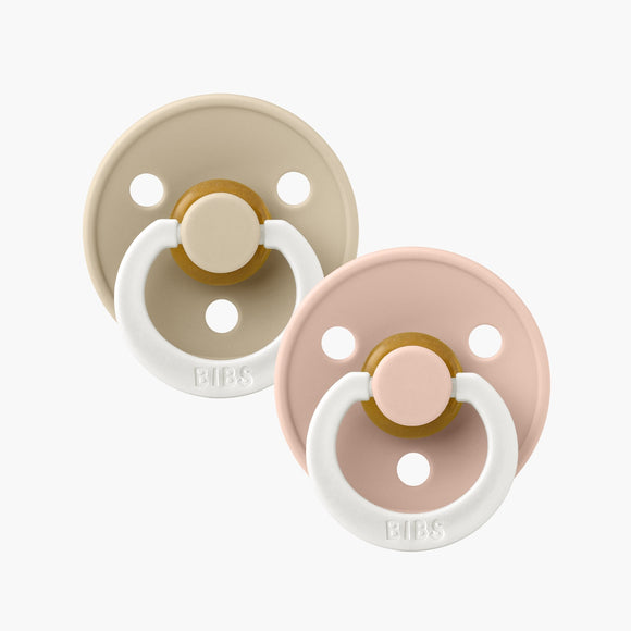 BIBS Blush / Vanilla Glow Dummy Pacifier - Spotty Dot AU
