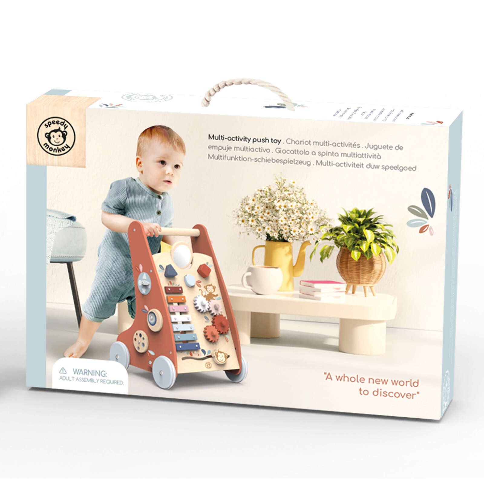 Multi Activity Push Toy - Spotty Dot AU