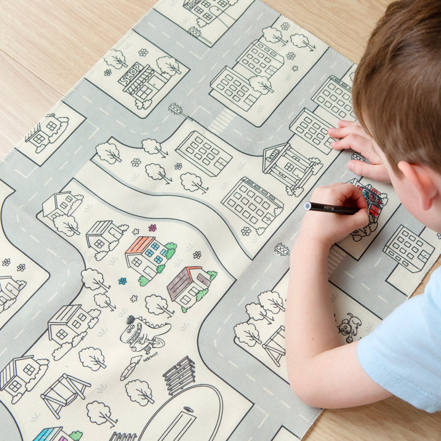 Wash Colour Repeat Street Canvas Micador Spotty Dot Toys