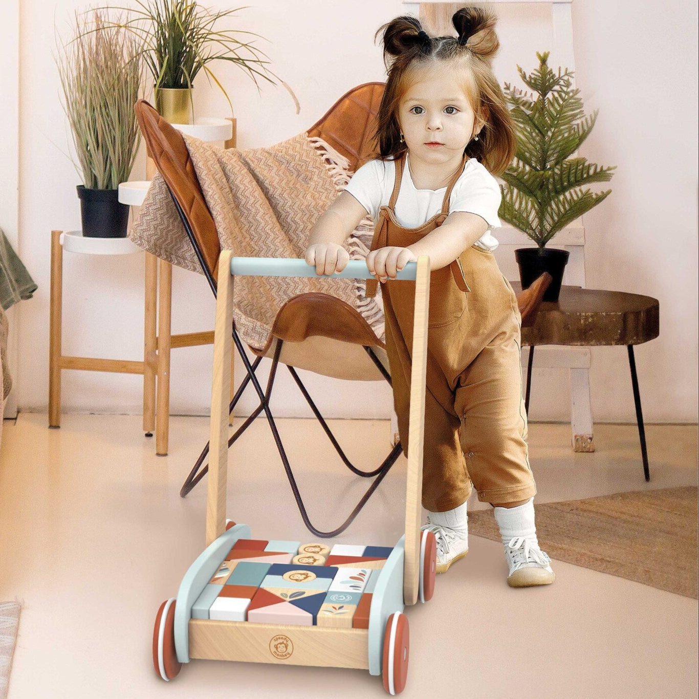 Wooden Block Walker - Spotty Dot AU