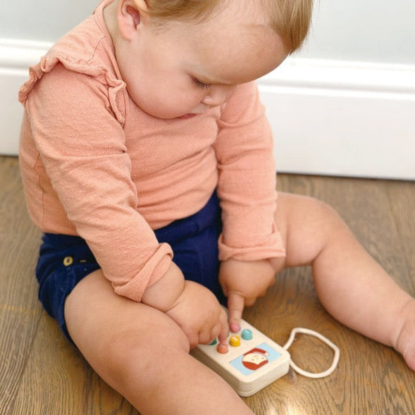 Wooden Mobile Kids Phone - Spotty Dot