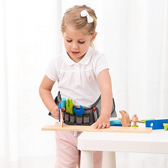 Kids Wooden Tool Belt Set - Spotty Dot Toys