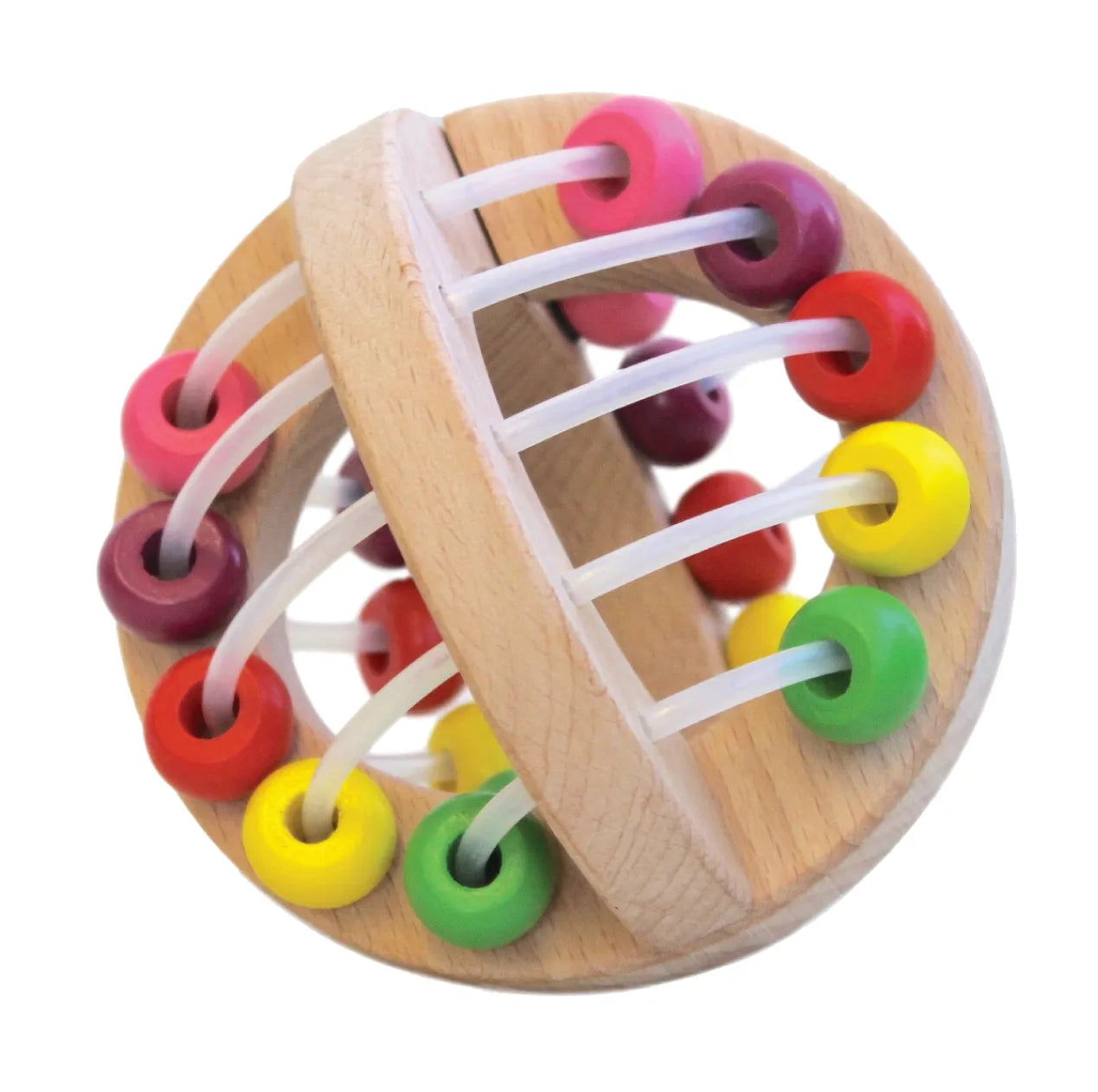 Wooden Eco Rainbow Ball Spotty Dot Toys