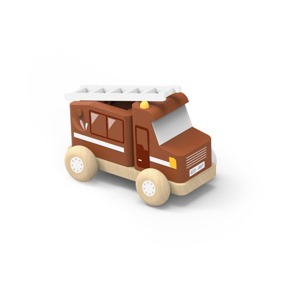 Wooden Fire Truck Speedy Monkey Spotty Dot Toys