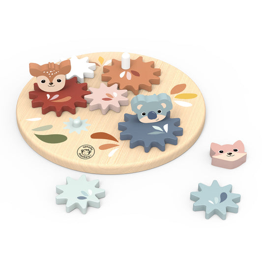 Wooden Gear Toy Spotty Dot Toys