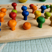 Load image into Gallery viewer, Wooden Peg Board Spotty Dot Toys
