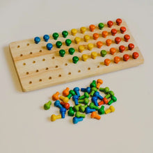 Load image into Gallery viewer, Wooden Peg Board Spotty Dot Toys

