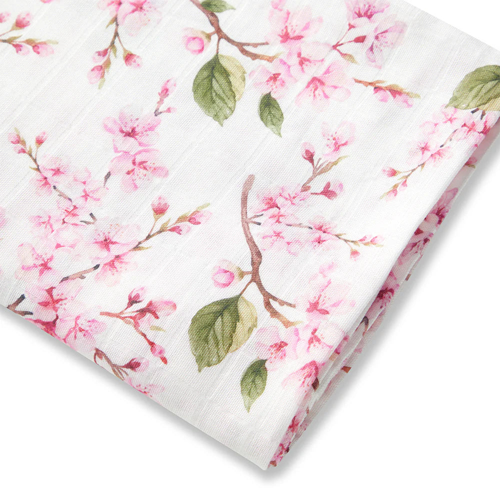 Cherry Blossom Organic Muslin Wrap Spotty Dot Baby