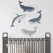 Load image into Gallery viewer, Oceania Whales Wall Decal Set - Spotty Dot AU
