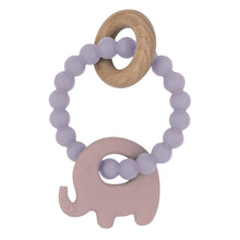 Load image into Gallery viewer, Lilac Elephant Silicone Teether - Spotty Dot AU
