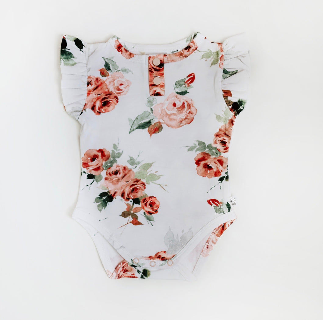 Rosebud Newborn Bodysuit - Spotty Dot AU