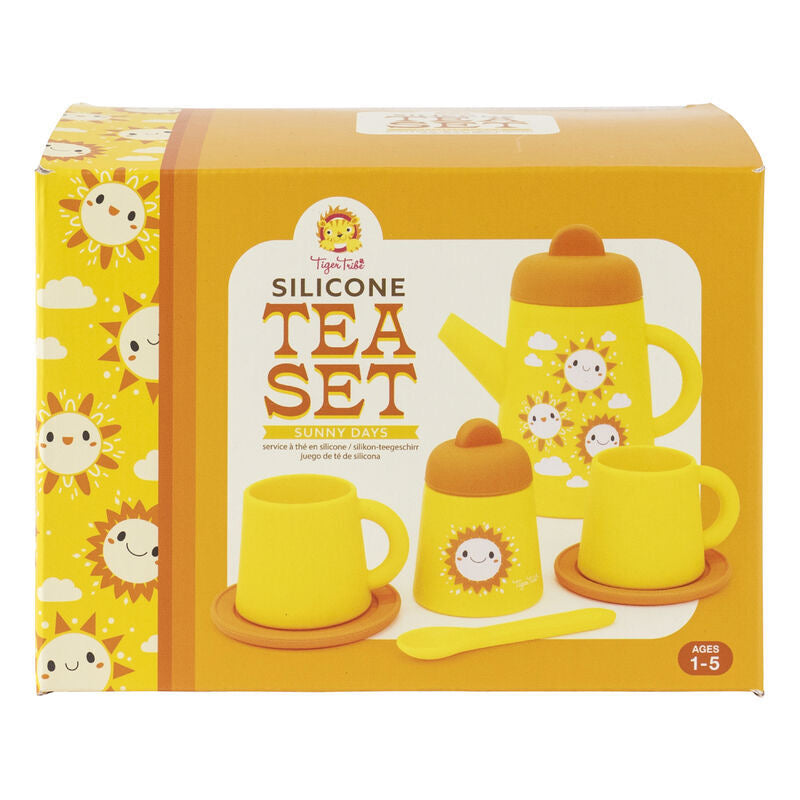 Sunny Days Silicone Kids Tea Set - Spotty Dot AU