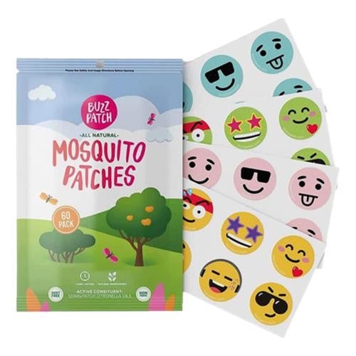 Buzz Patch - 60 Natural Mosquito Repellent Stickers - Spotty Dot AU