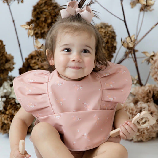 Daisy Waterproof Snuggle Bib - Spotty Dot AU