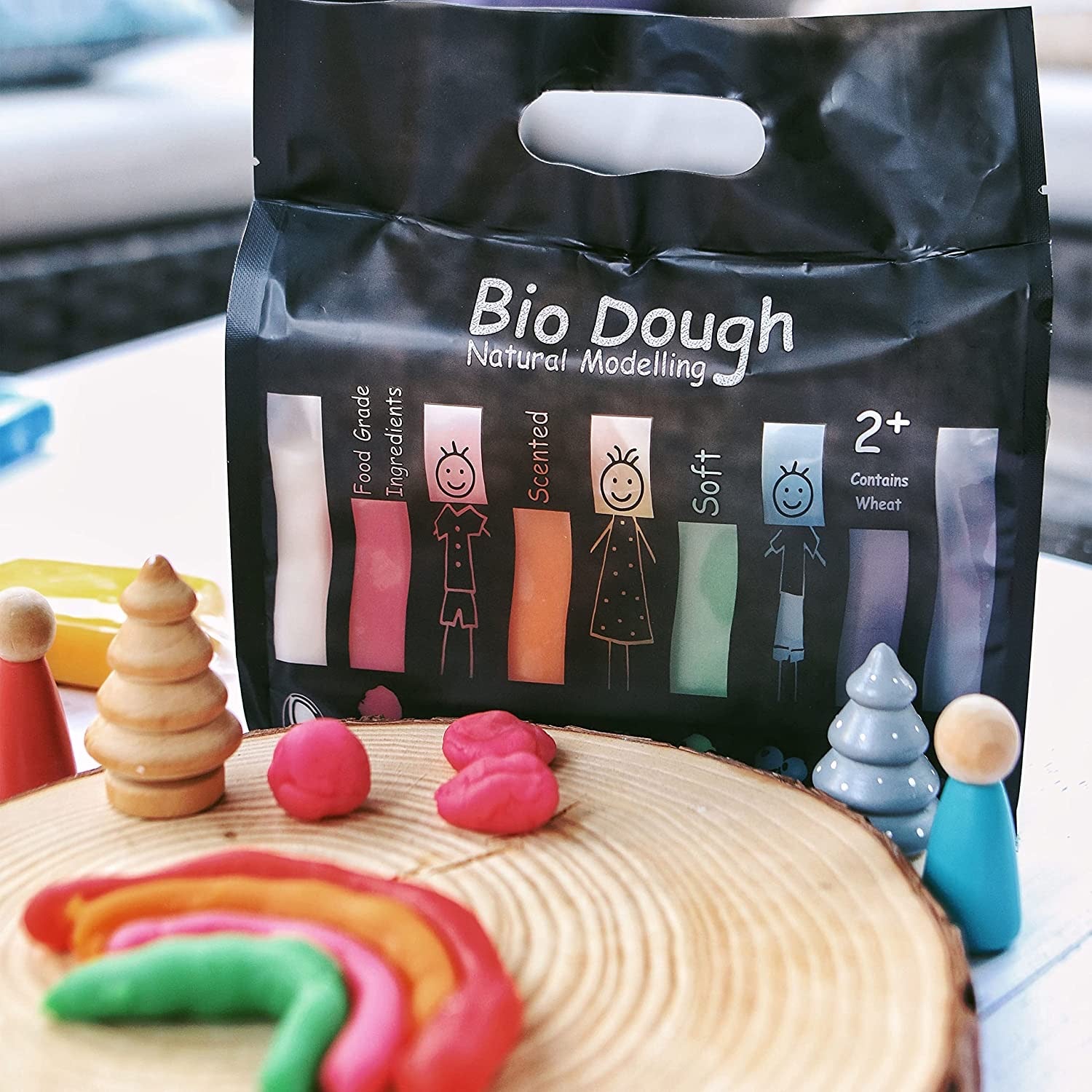 Bio Dough 9 Rainbow Colours - Spotty Dot AU