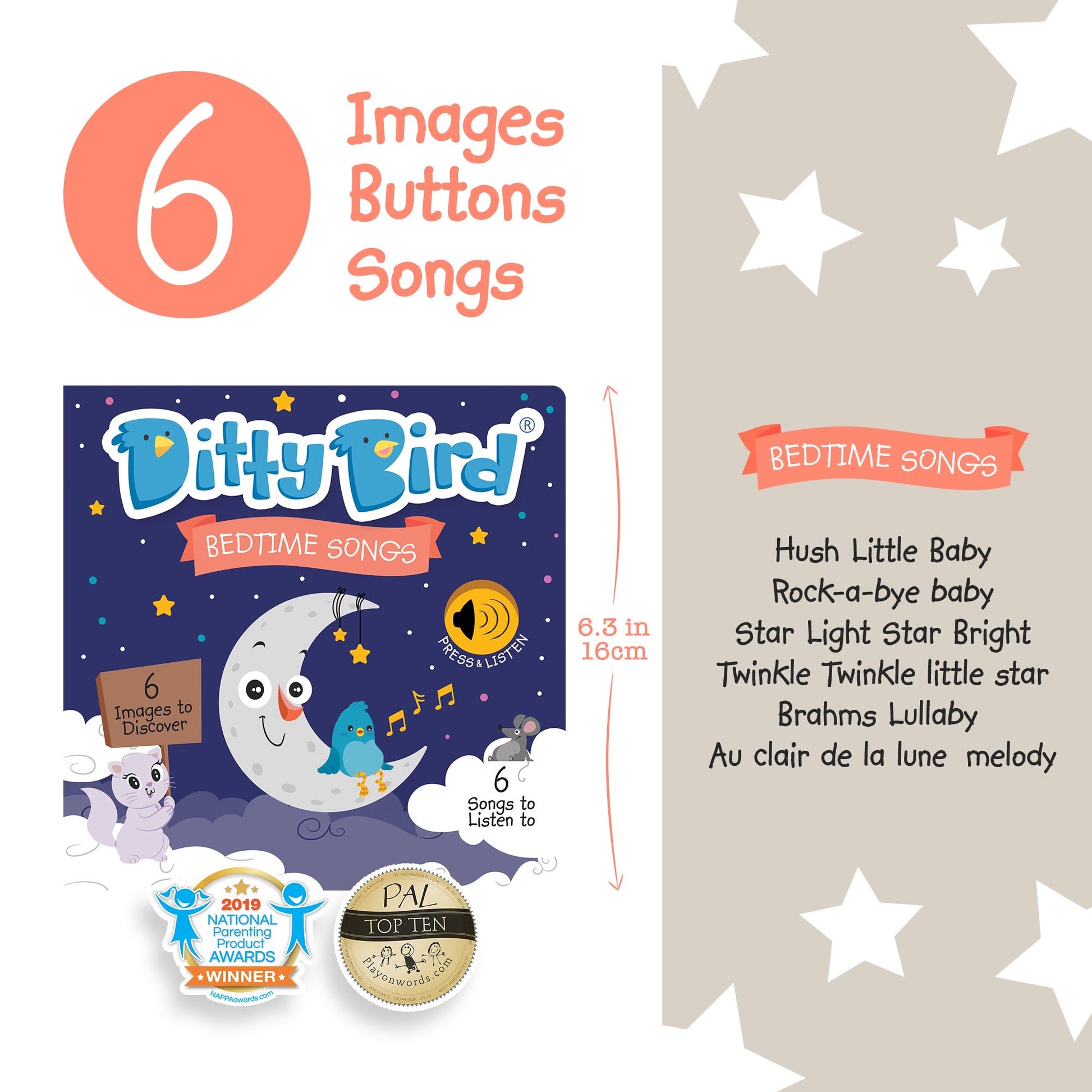 Sound Board Book - Bedtime by Ditty Bird