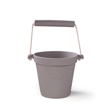 Load image into Gallery viewer, Adventure Beach Bucket Stone Grey Spotty Dot Toys
