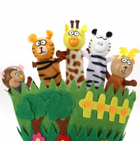 Safari Hand Glove Puppet Animals - Spotty Dot