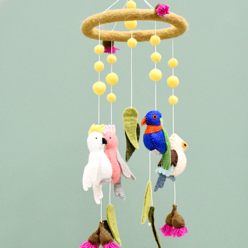 Aussie Birds Felt Mobile - Spotty Dot AU