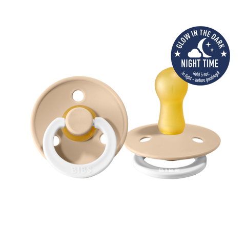 BIBS Vanilla Glow Dummy Pacifier - Spotty Dot AU