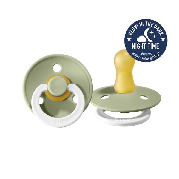 BIBS Sage Glow Dummy Pacifier - Spotty Dot AU