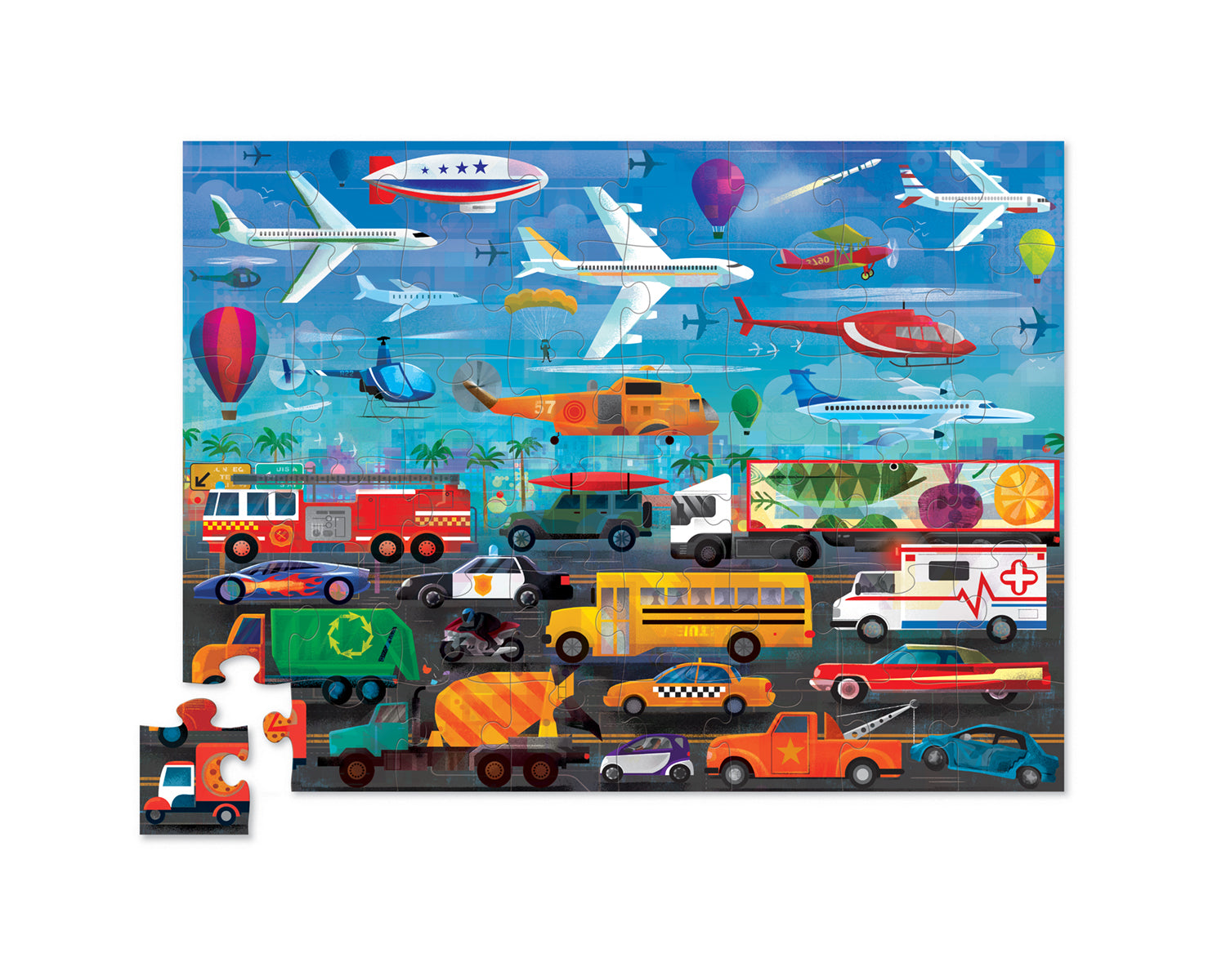 Above & Below - Things that Go Puzzle - Spotty Dot