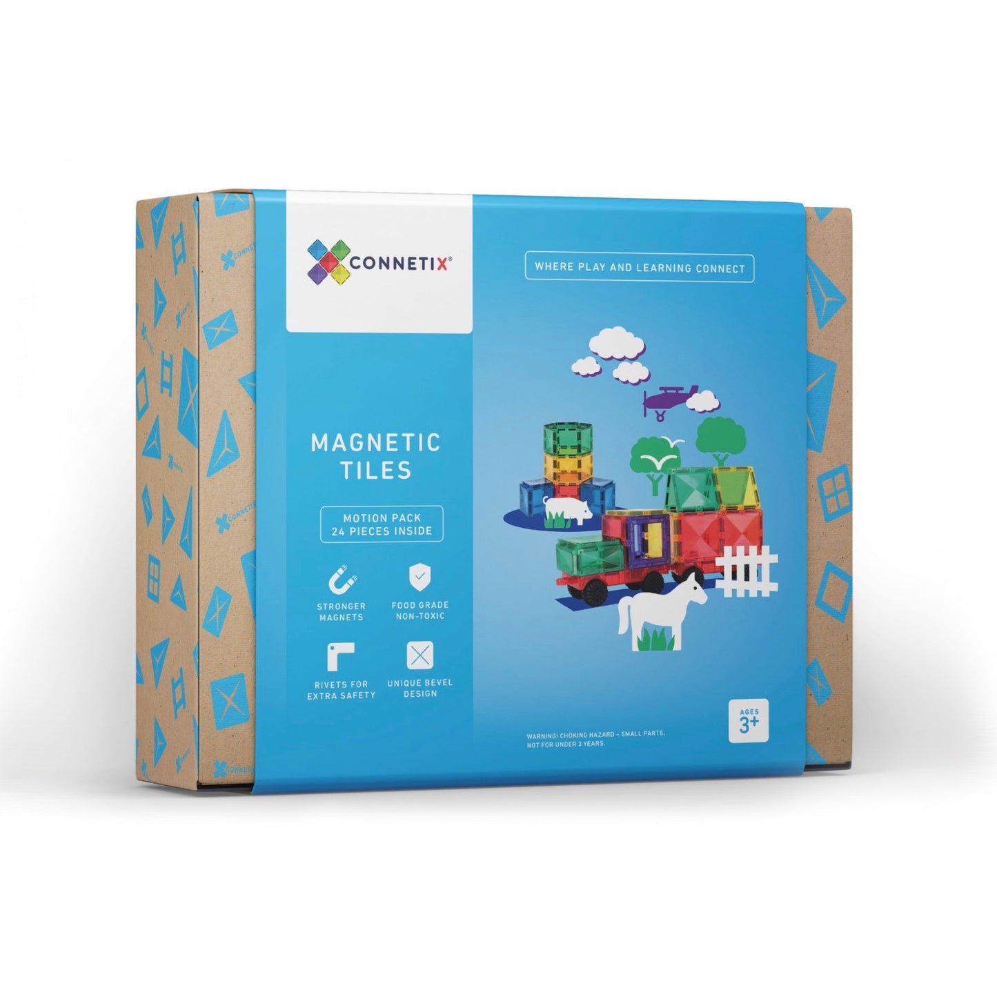 Connetix - Magnetic Tiles - 24 Piece Motion Pack - Spotty Dot AU