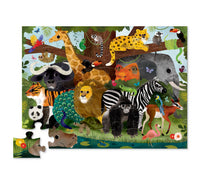 Load image into Gallery viewer, Crocodile Creek - Jungle Friends - Classic Floor Puzzle - 36 pieces
