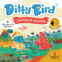 Load image into Gallery viewer, Ditty Bird - Dinosaur - Sound Board Book
