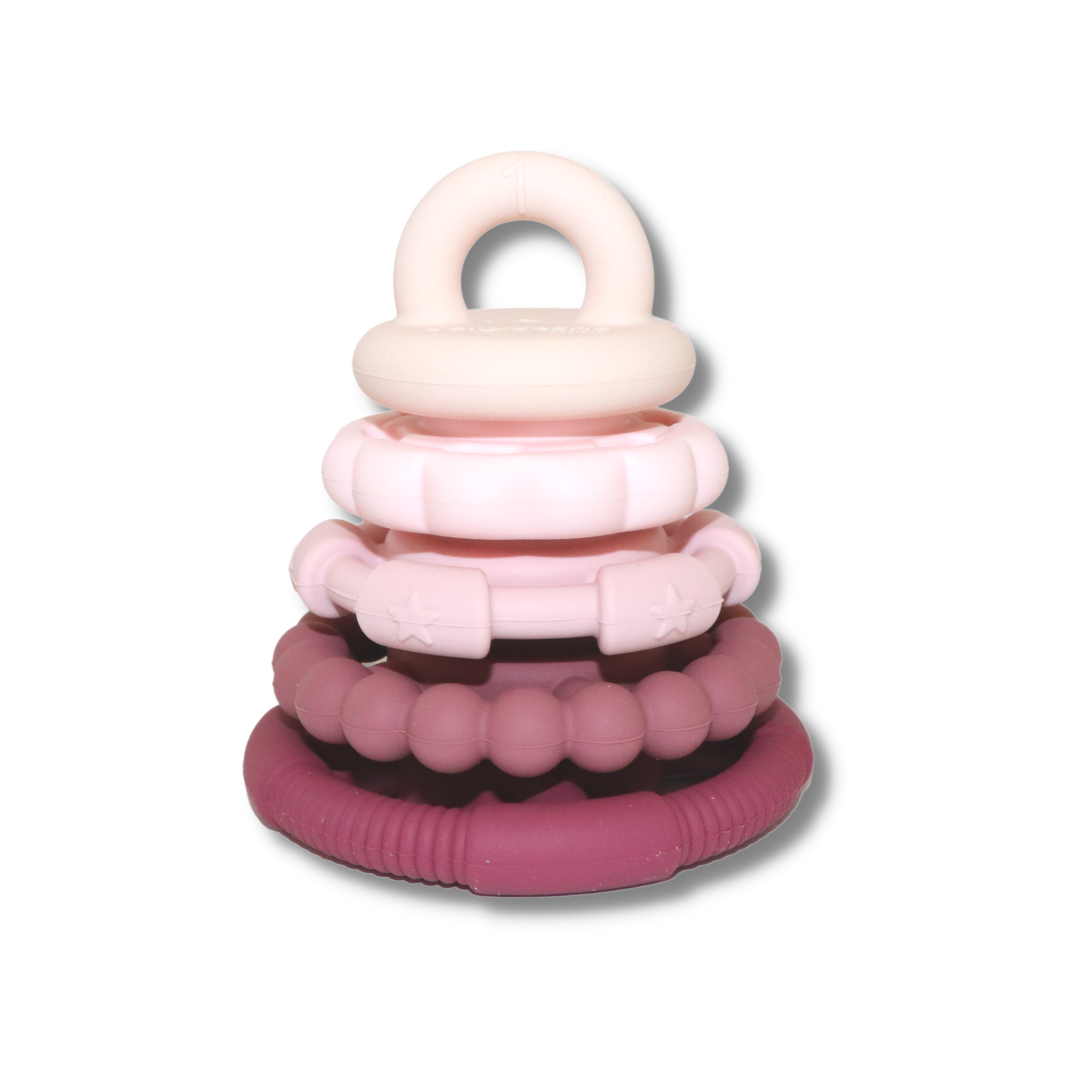 Dusty - Silicone Stacker Teether Toy - Spotty Dot AU