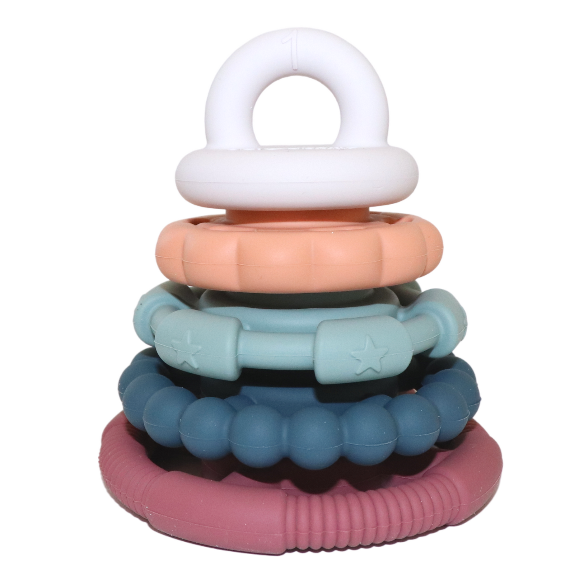 Earth Silicone Stacker - Spotty Dot