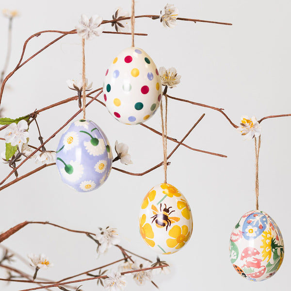 Decorative Metal Eggs - Spotty Dot AU