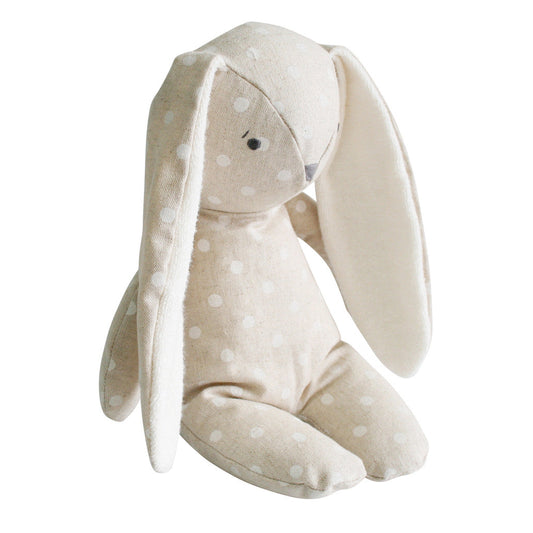 Floppy Bunny Linen - White Spot - Spotty Dot 