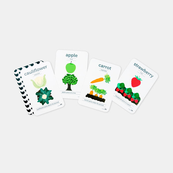Fruit & Vegetables Flash Cards - Spotty Dot AU