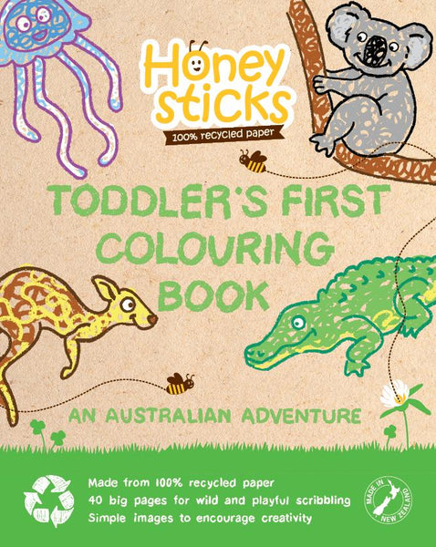 Honeysticks - Toddlers First Colouring Book - An Aussie Adventure