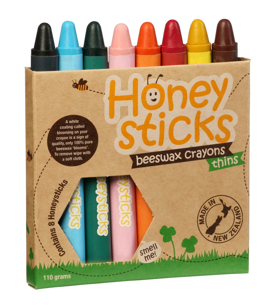 Honeysticks THINS Eco Beeswax Crayons SALE Spotty Dot Toys