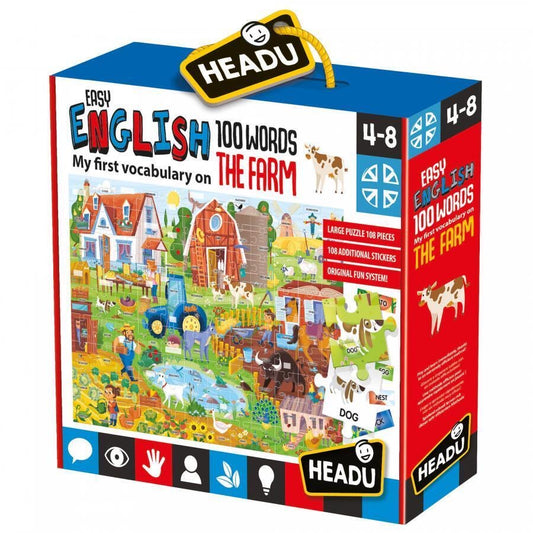 Easy English 100 Words FARM - Spotty Dot AU
