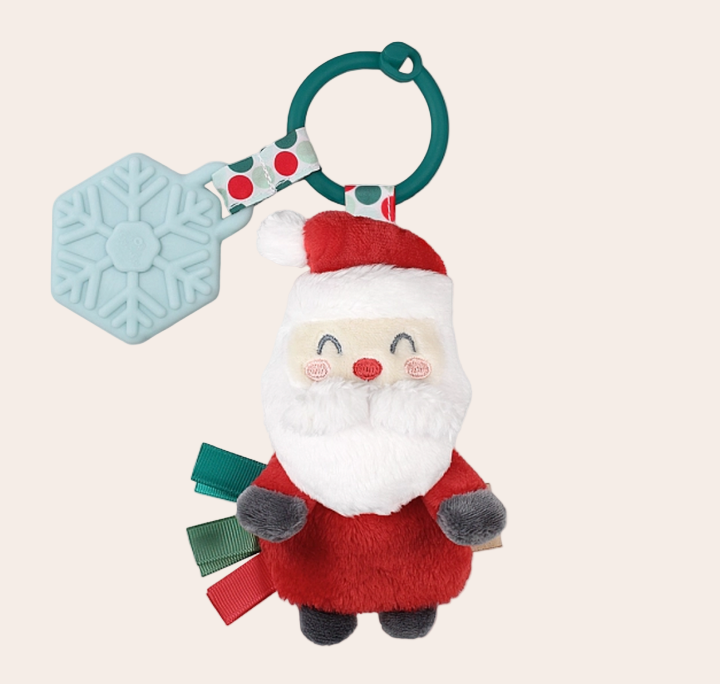 Itzy Pal Plush Santa Teether - Spotty Dot AU