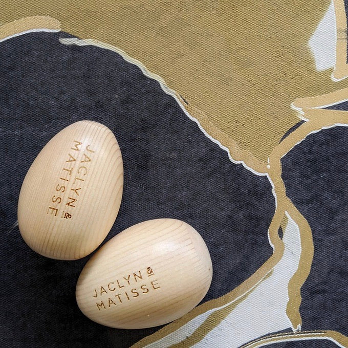 Jaclyn & Matisse Wooden Egg Shakers Spotty Dot Kids