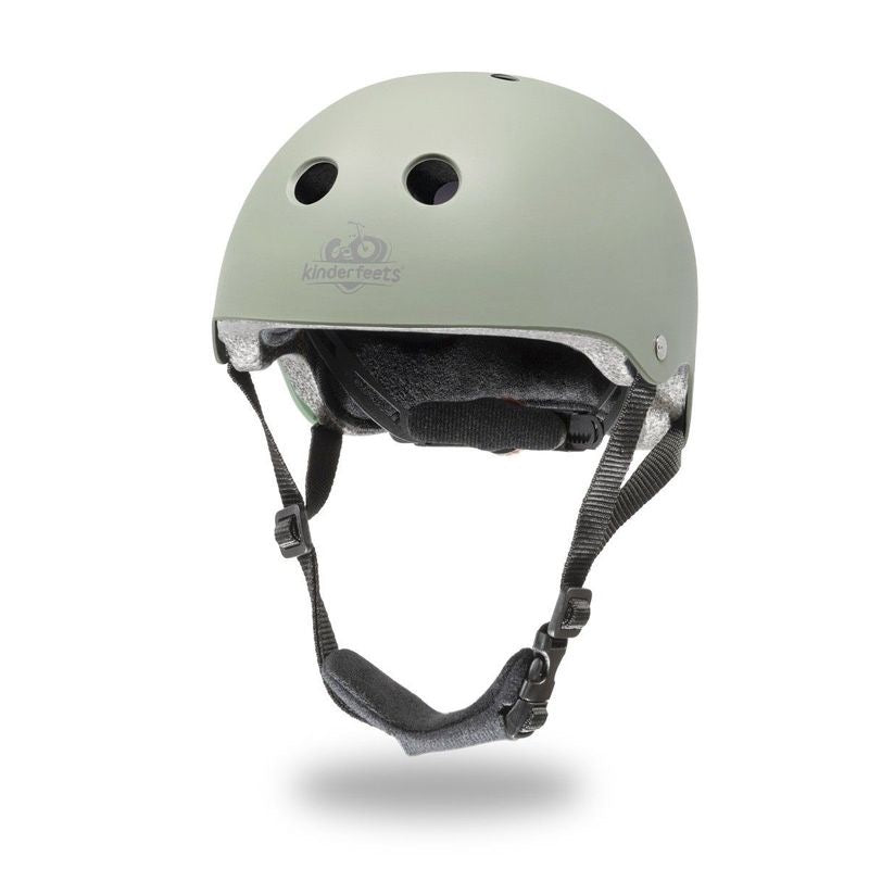 Kinderfeets - Toddler Bike Helmet - Matte Silver Sage - Spotty Dot AU