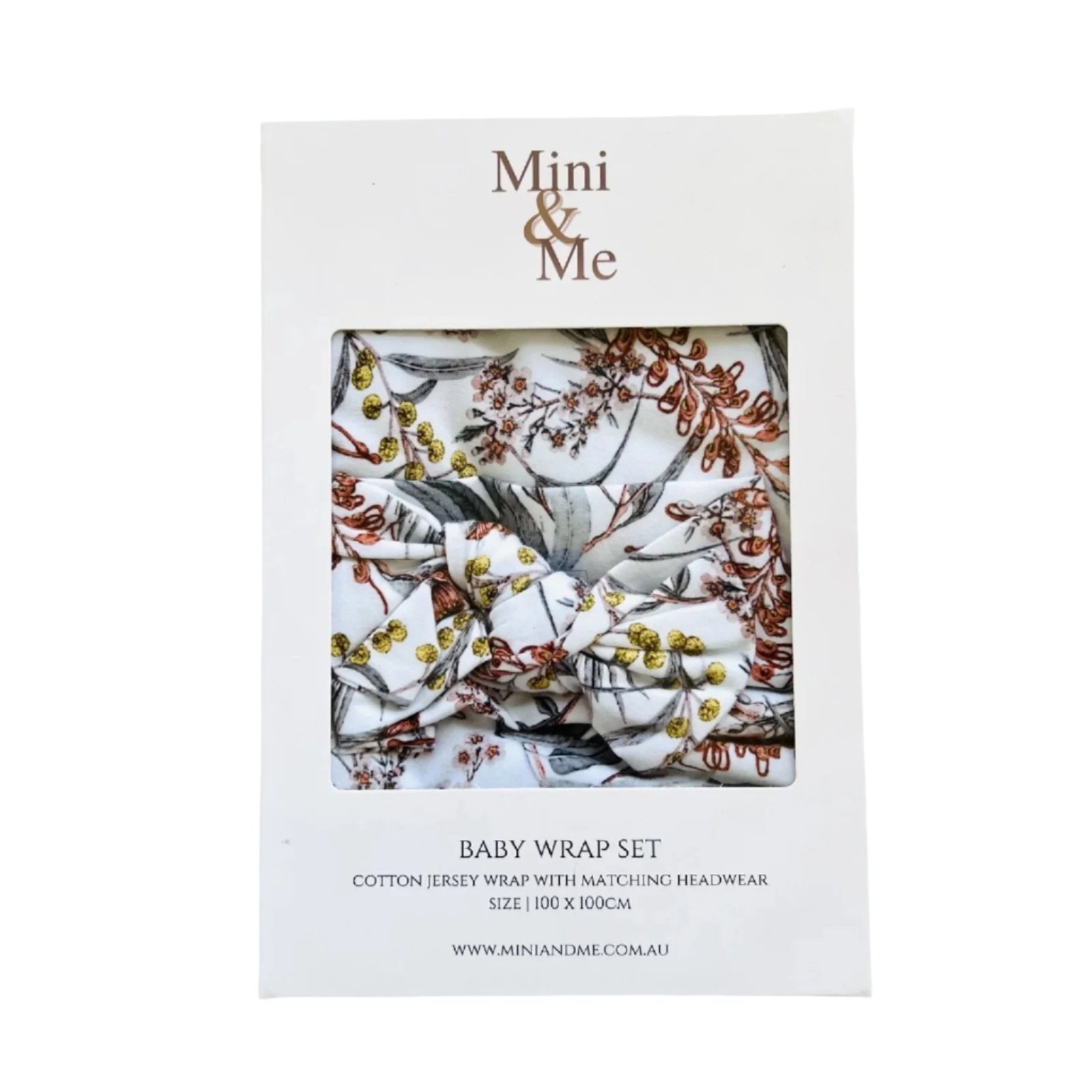Mini & Me Native Garden Baby Wrap Set - Spotty Dot AU