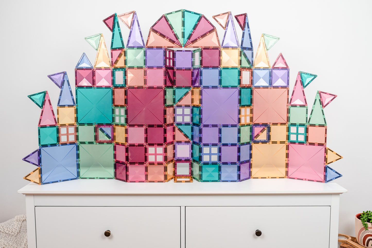 Connetix - 120 Piece - Creative Pack - PASTEL - Spotty Dot AU