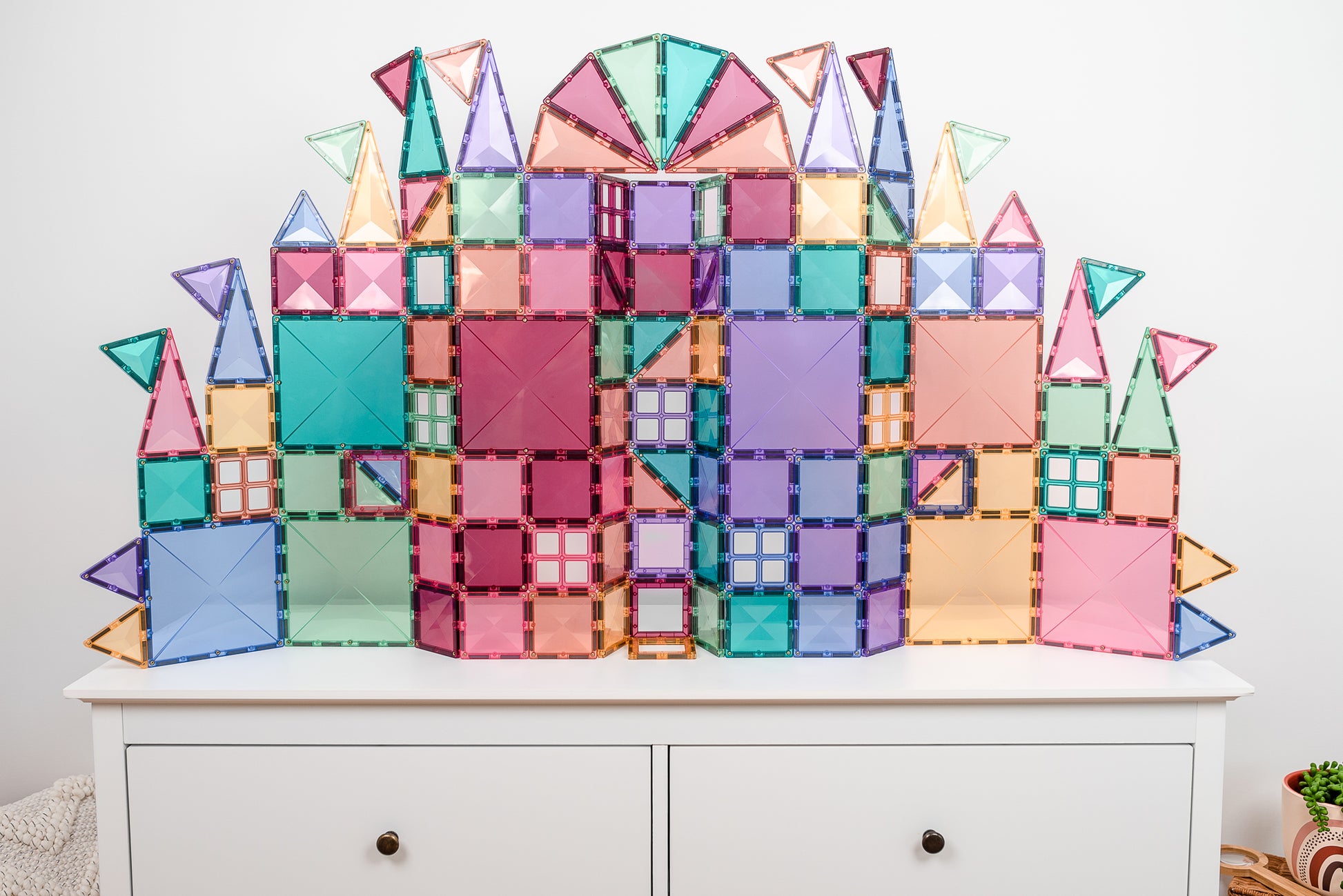 Connetix - 120 Piece - Creative Pack - PASTEL - Spotty Dot AU