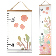 Load image into Gallery viewer, Kids Growth Charts- Peonies - Spotty Dot AU
