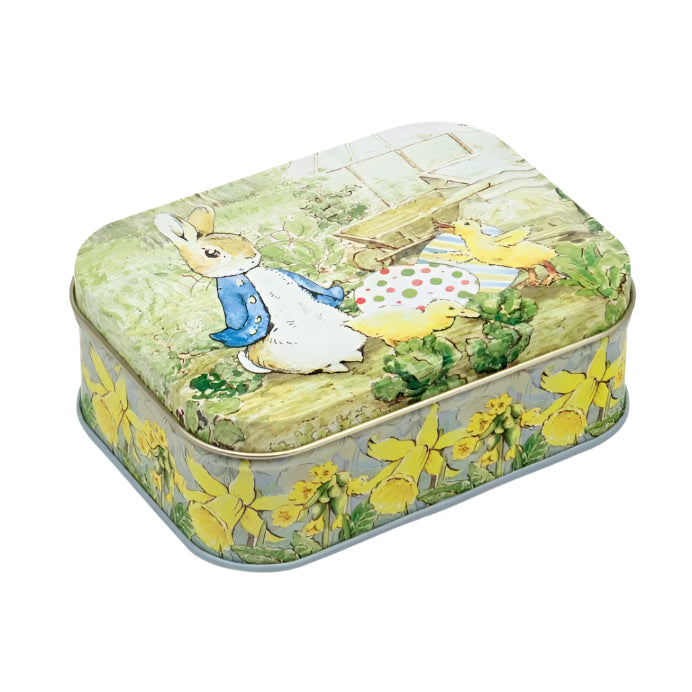 Sadter Rabbit Tin Peter Rabbit Shaped Rectangle Tin for Easter & Treasures! – Spotty Dot