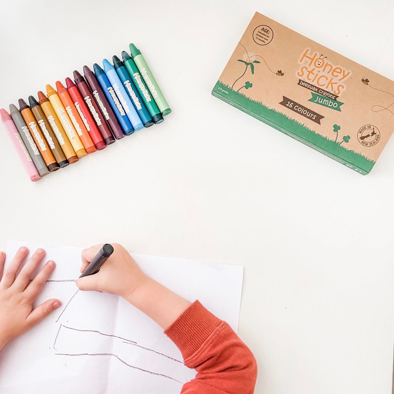 Honeysticks Jumbo Beeswax Crayons - Spotty Dot AU