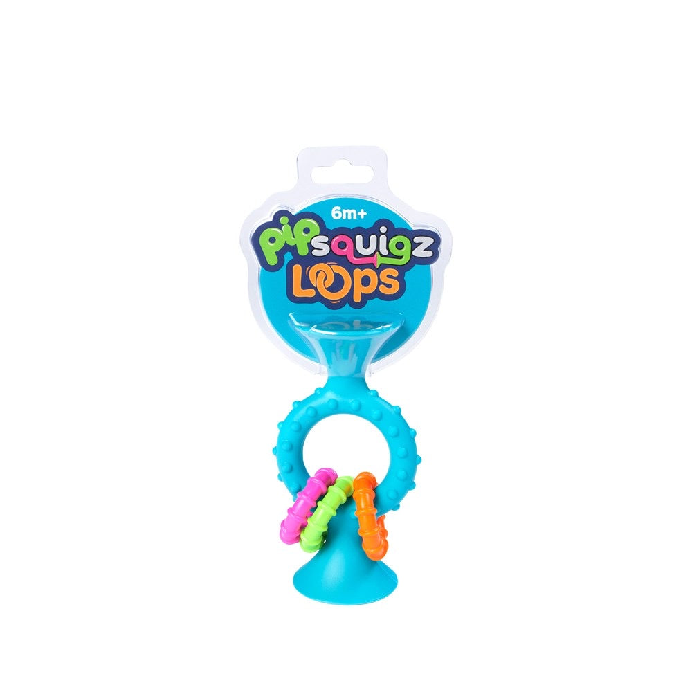 Pip Squigz Loops Teal Fat brain Toys Spotty Dot Kids